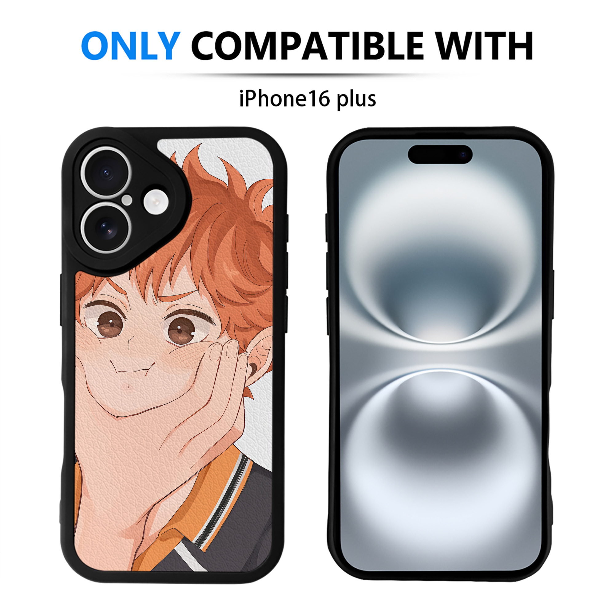 （画像用） ハイキュー!! Haikyu!! 【iPhone 16シリーズ対応】シリコンスマホケース（レザー調） 材質：シリコン